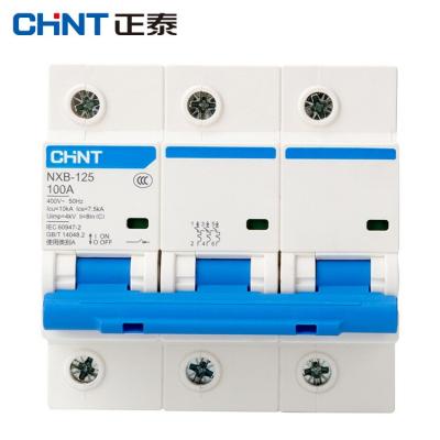 CHINT/正泰电器 NXB-125 3P D100 微型断路器 4只/盒，36只/箱